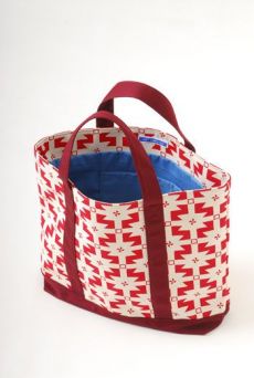 AW1112 MAGIC CARPET SMALL TOTE BAG - RED - Other Image